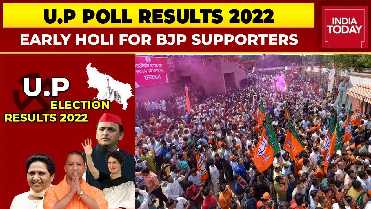 Holi Arrives Early For BJP As Saffron Party Bullldozes Its Way To Power In U.P | U.P Poll Results