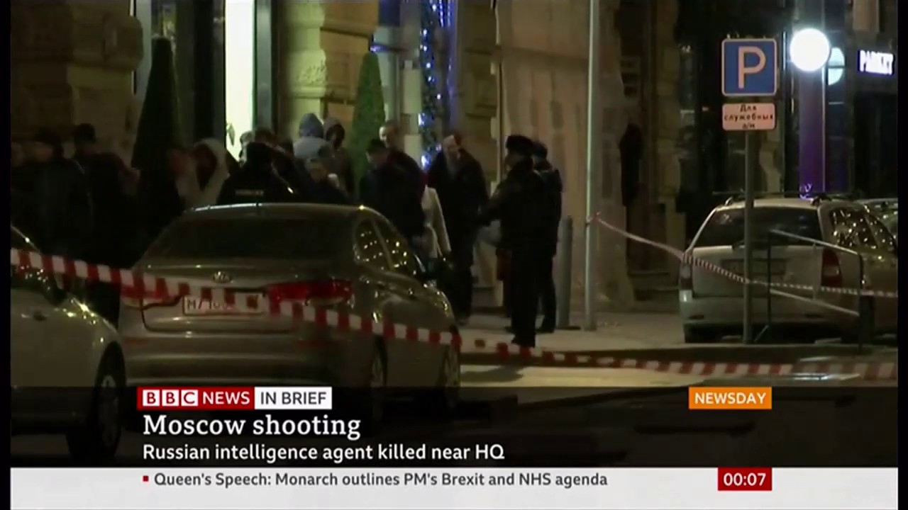 Moscow shooting at the FSB HQ (Russia) - BBC News - 20th December 2019