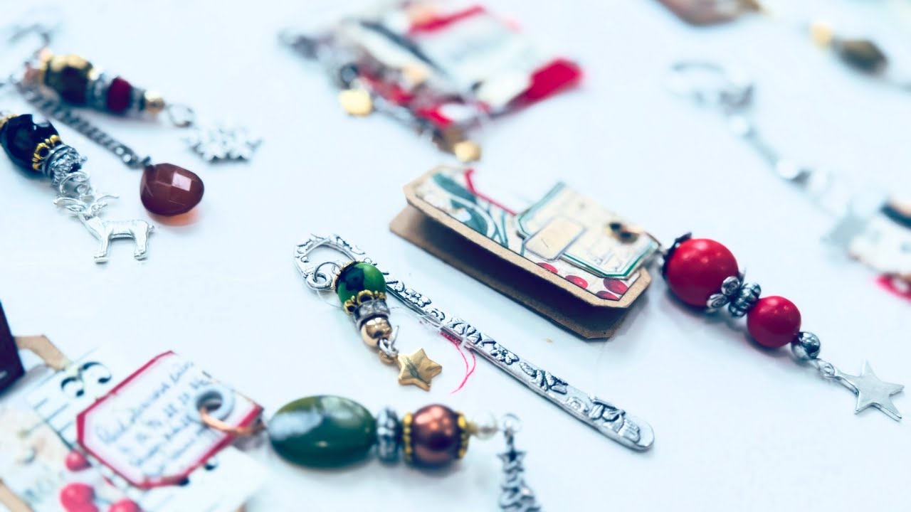 How to Make Assorted Christmas Dangles and Charms for Journals and Gifts