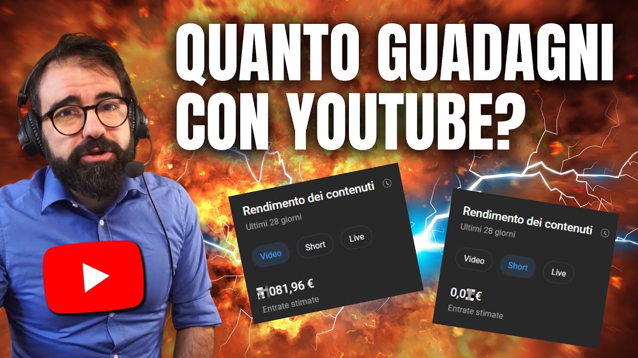 MONETIZZAZIONE YOUTUBE: quanto si GUADAGNA con la PUBBLICITÀ 💰 (ogni 1000 VIEWS)