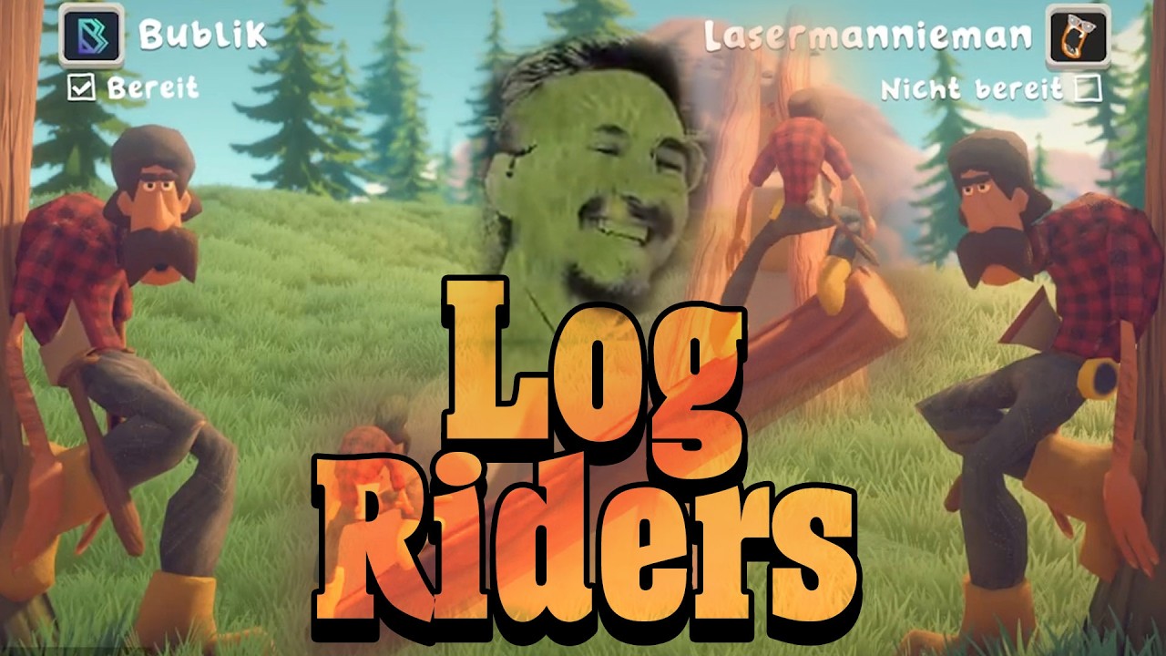 Den langen Baumstamm nach Hause rollen | Log Riders | THE INVISIBLE MAN | mit @BUBLIK