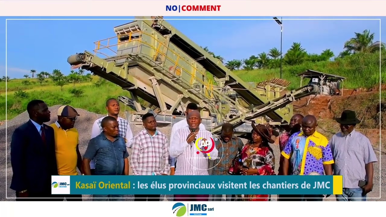 Kasaï Oriental : Les députés provinciaux, en visite sur les chantiers de la JMC.
