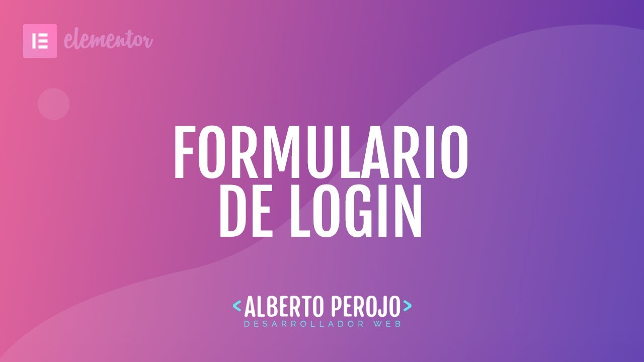 Tutorial Elementor - Formulario de Login con Popup