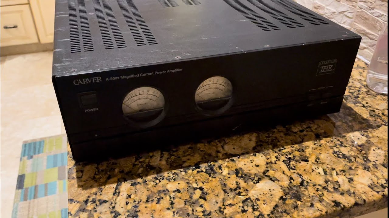 Cleaning inside the Carver A500X - A Rare and Powerful Amplifier (with music test)#amplifier