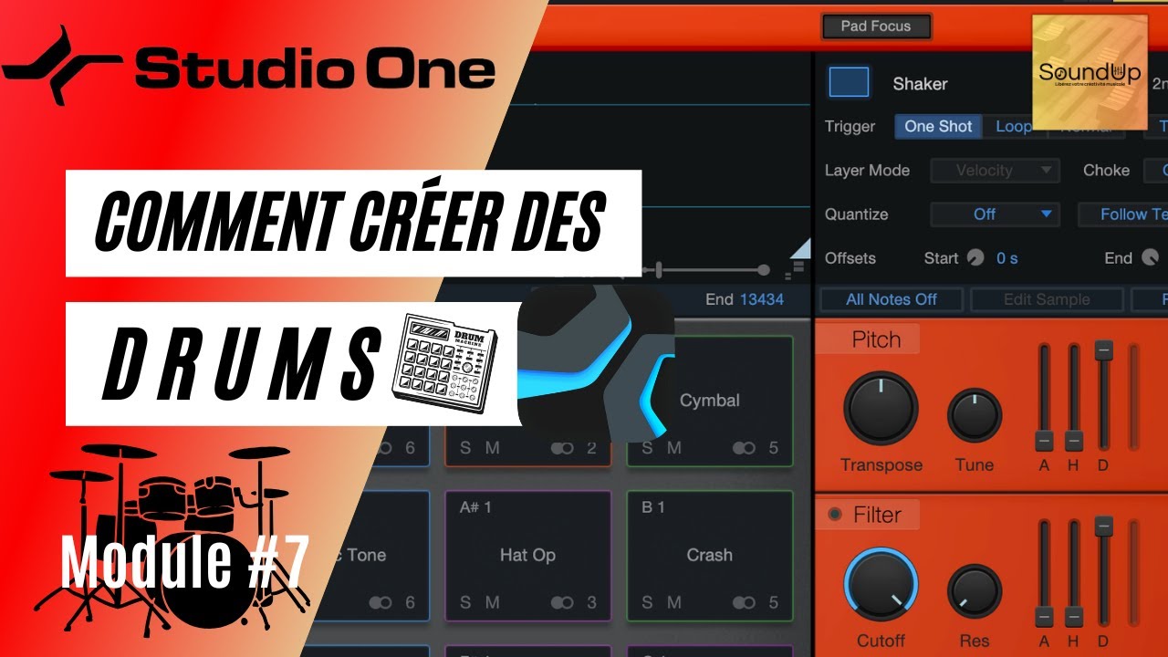 Les bases de Studio One - Module # 7 - Comment créer des Drums dans Studio One 7