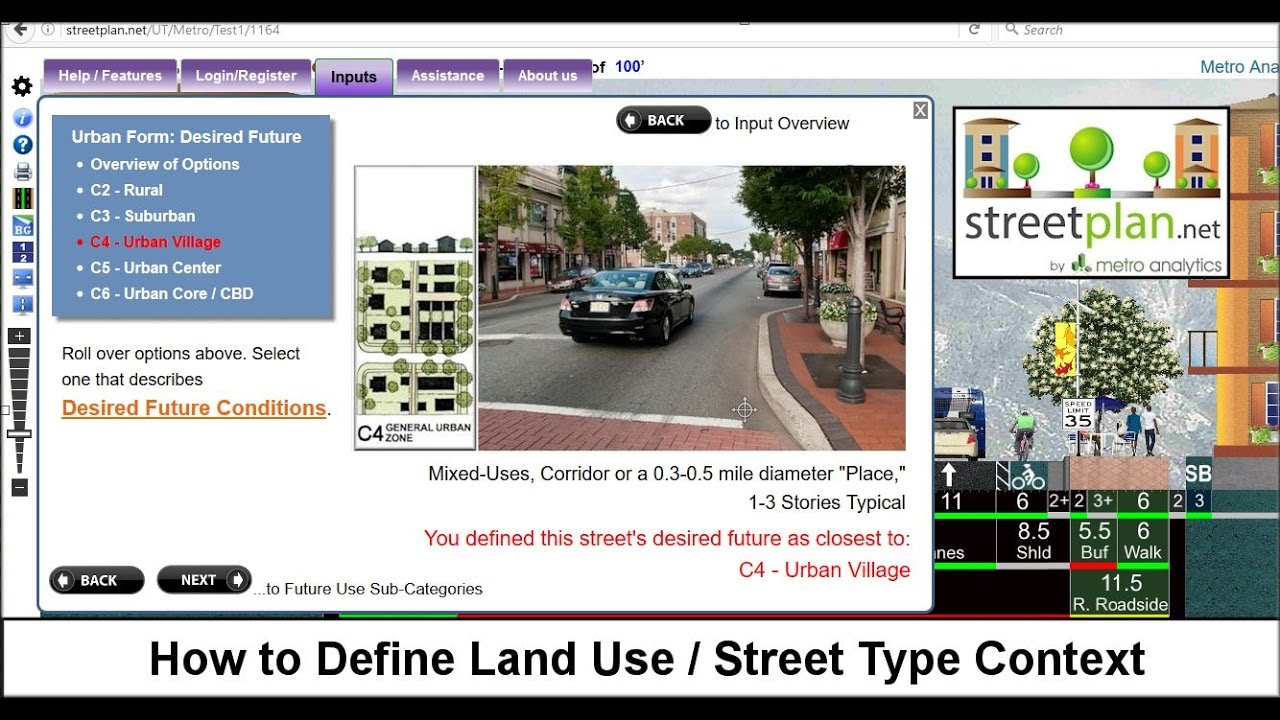 StreetPlan.net, How to Use the Best Practice Context Wizard