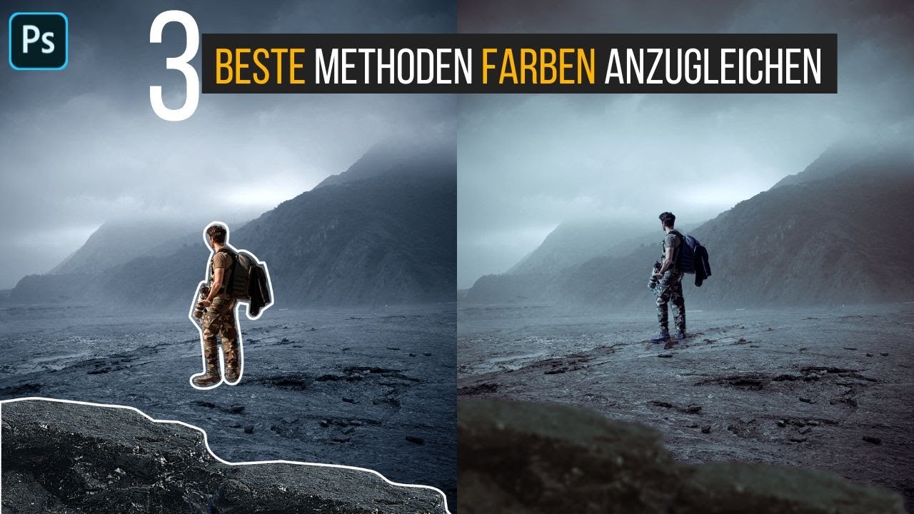 3 beste Methoden Farben anzugleichen 🔸 Photoshop Tutorial ( German/Deutsch )