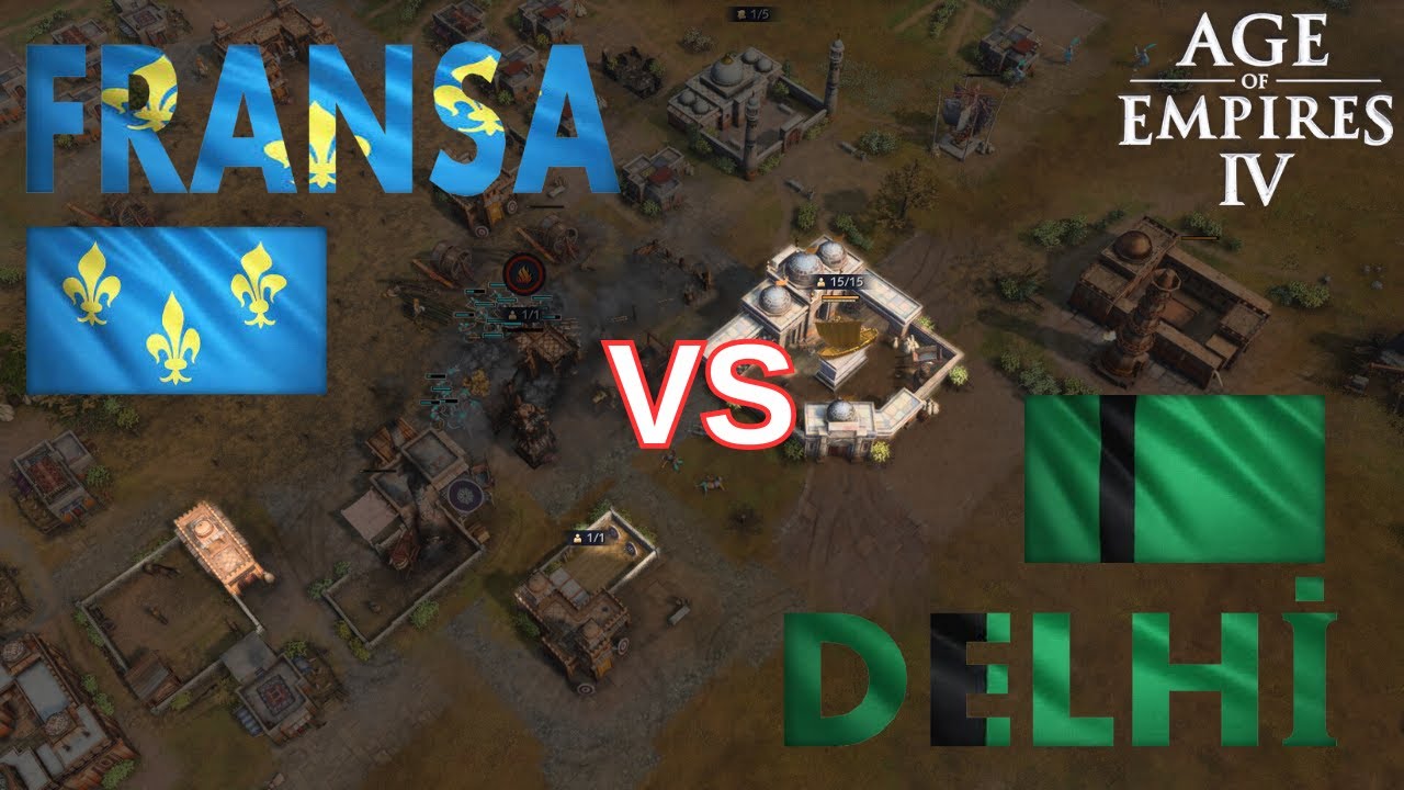 Age of Empires 4 1VS1 Lipany | Fransa VS Delhi | vs Tutur