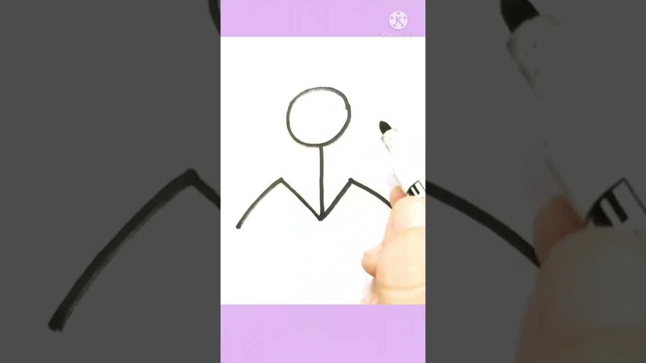 EASY SAD STICKMAN DRAWING - #shorts