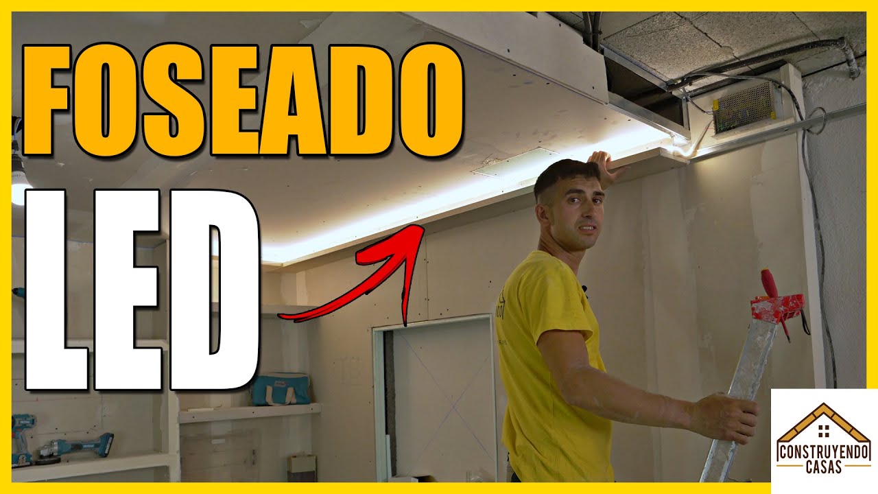 🔶 FOSEADO o CORNISA para luz indirecta, CON INSTALACIÓN de TIRA LED 🔶