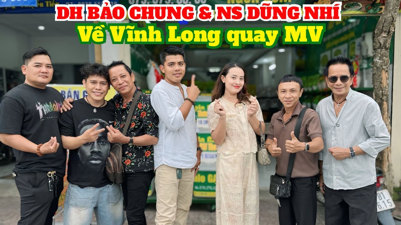 Thuỳ Kim Khiết bất ngờ khi Danh Hài Bảo Chung & NS Dũng Nhí cùng các Anh em về Vĩnh Long rủ quay MV.