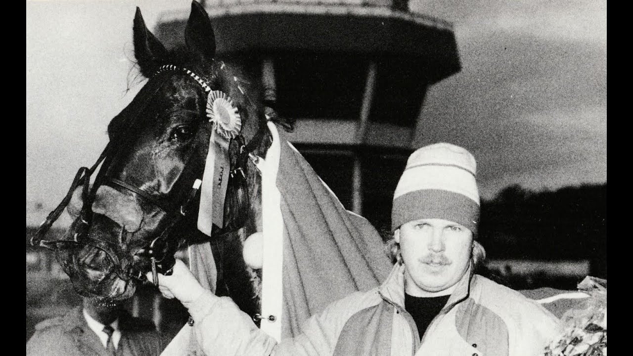 Flower Man & Ulf Thoresen vinner S:t Leger (50 000 kr) på Åby 1986 före Krista Sidney & Casanova Fri