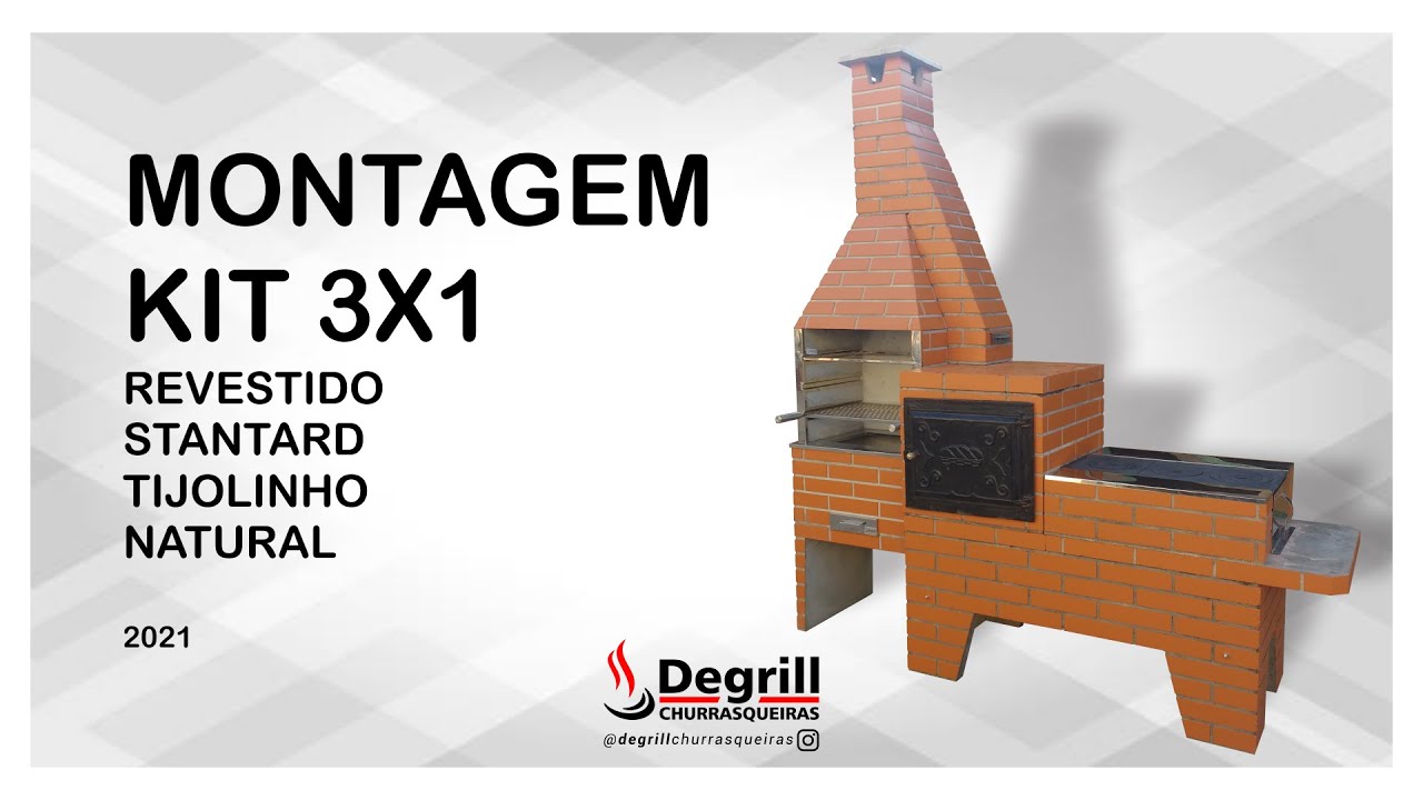 Kit 3x1 Pré-Moldado - manual de Montagem - Degrill Churrasqueiras Out.21
