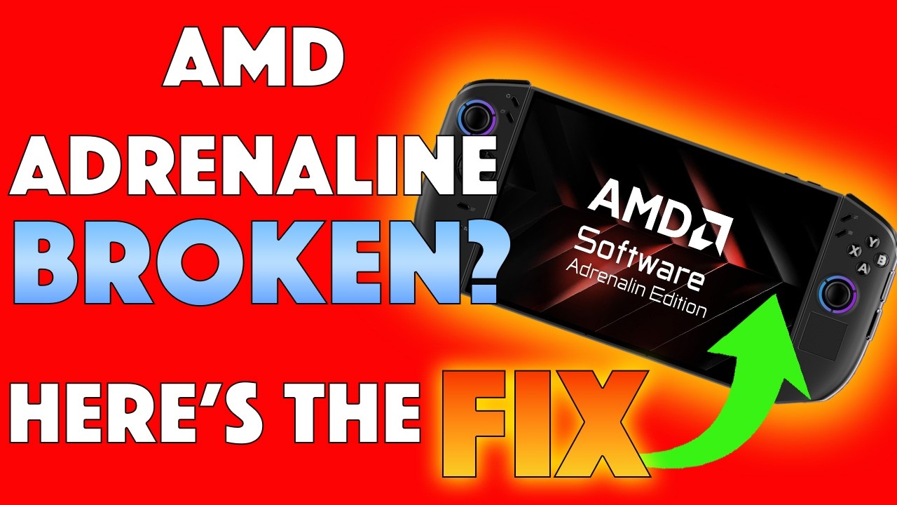 Программа AMD Adrenaline перестала работать после обновления до Legion Go 2? Сделайте это прямо с...