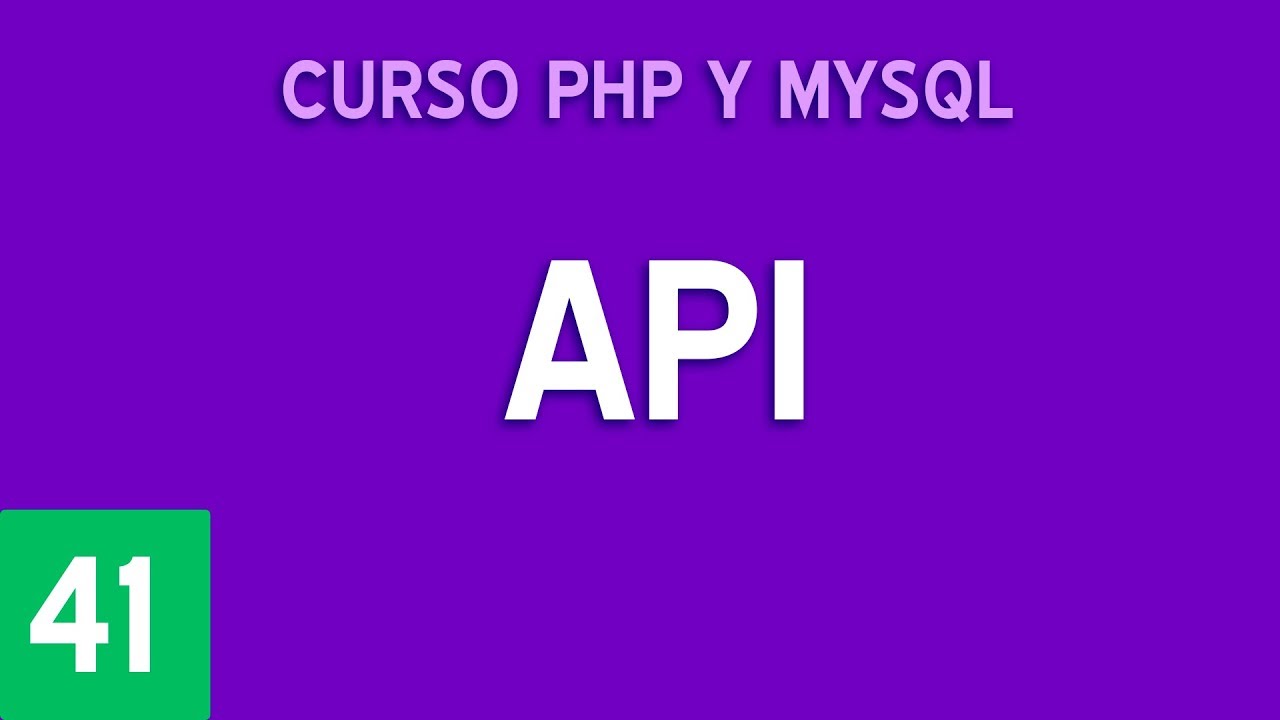 Crear una API básica | Curso PHP y MySQL #41
