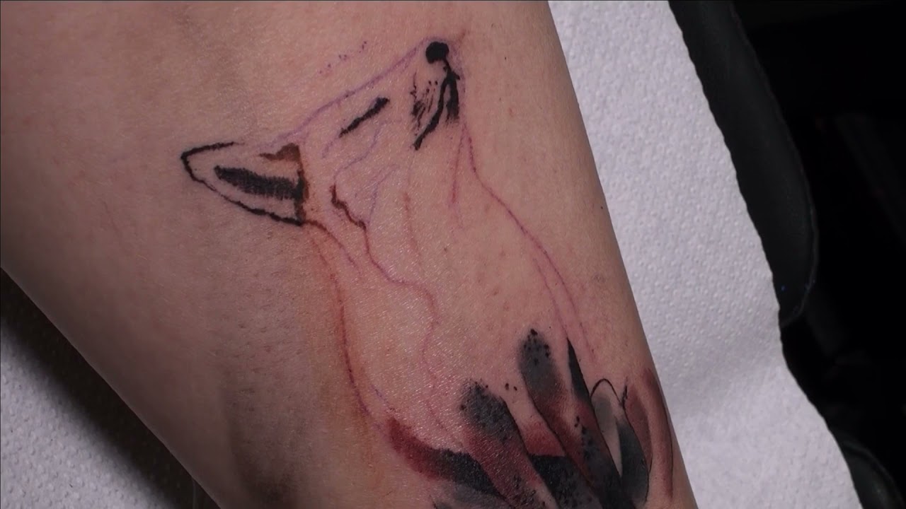 The quick brown fox - Tattoo time lapse