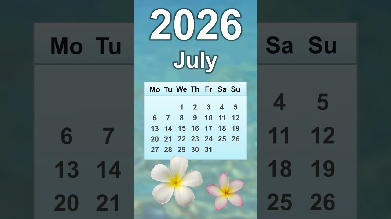 July 2026 Calendar