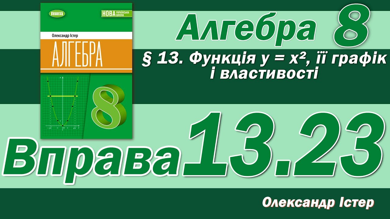Істер Вправа 13.23. Алгебра 8 клас