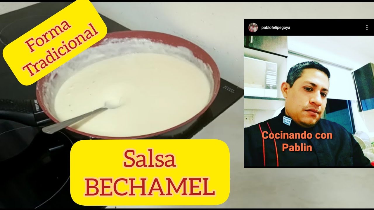 Como hacer la salsa  BECHAMEL fácil   / tradicional / salsa blanca para Lasaña y canelones / lasagna
