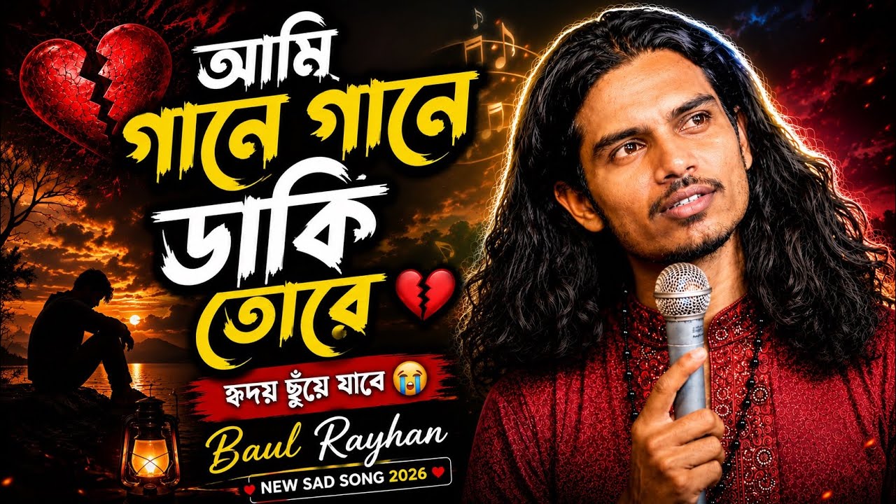 আমি গানে গানে ডাকি তোরে Baul Rayhan -New Sad Song