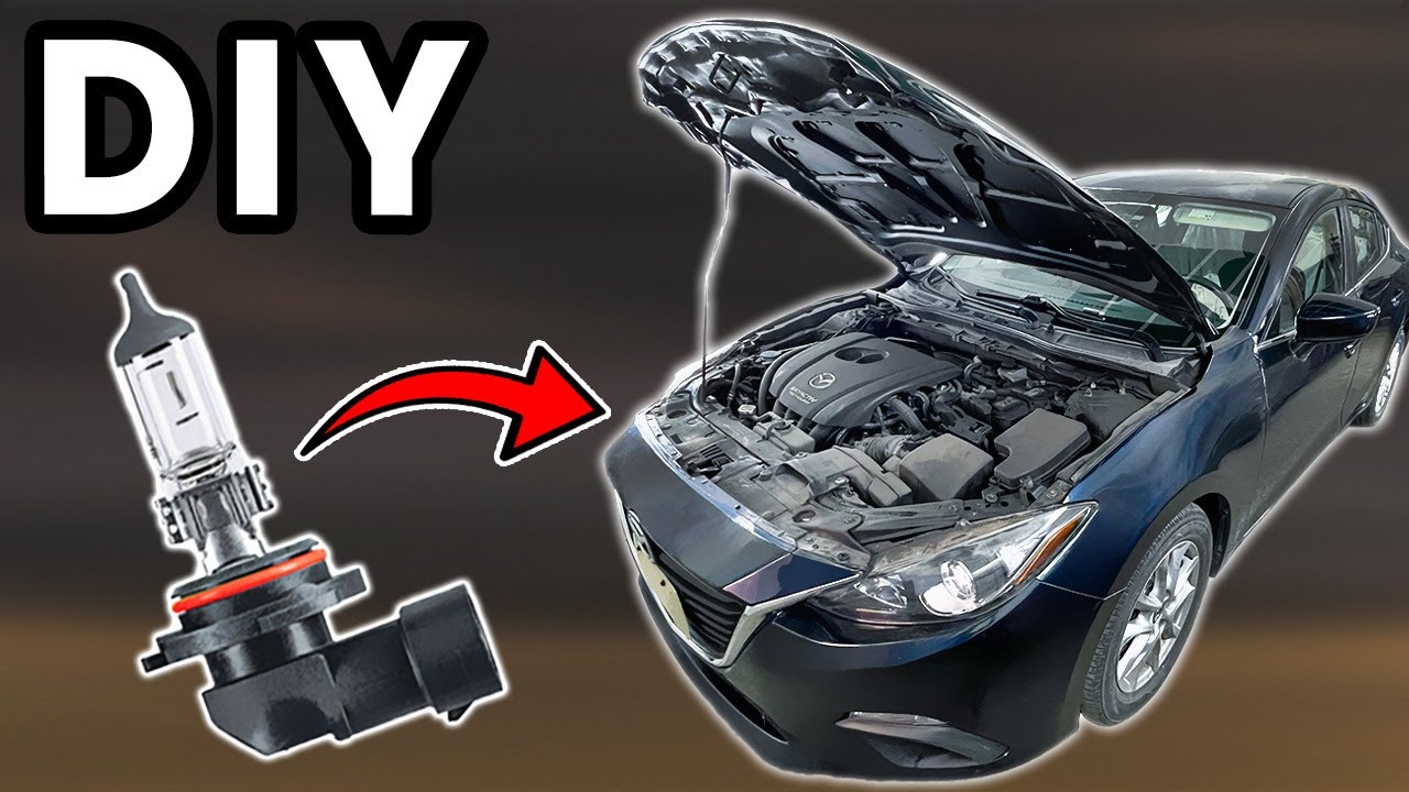 Замена лампочек в фарах Mazda 3 2014–2018 своими руками | Как заменить лампочки в Mazda 3