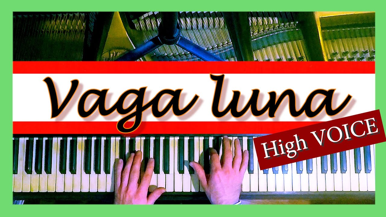 Vaga luna che inargenti KARAOKE / PIANO ACCOMPANIMENT - Vincenzo Bellini 🎼Score & Lyrics