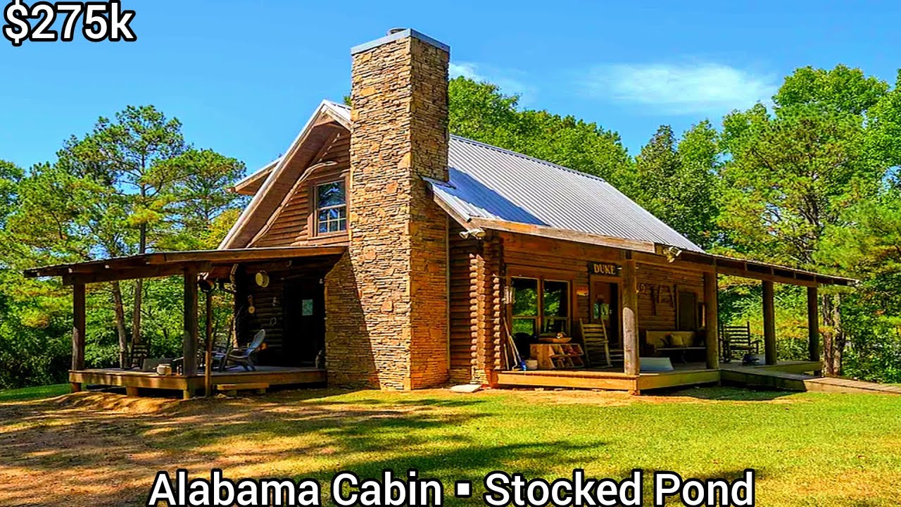 Alabama Cabins For Sale | $275k | Acreage Cabins For Sale | Alabama Real Estate For Sale