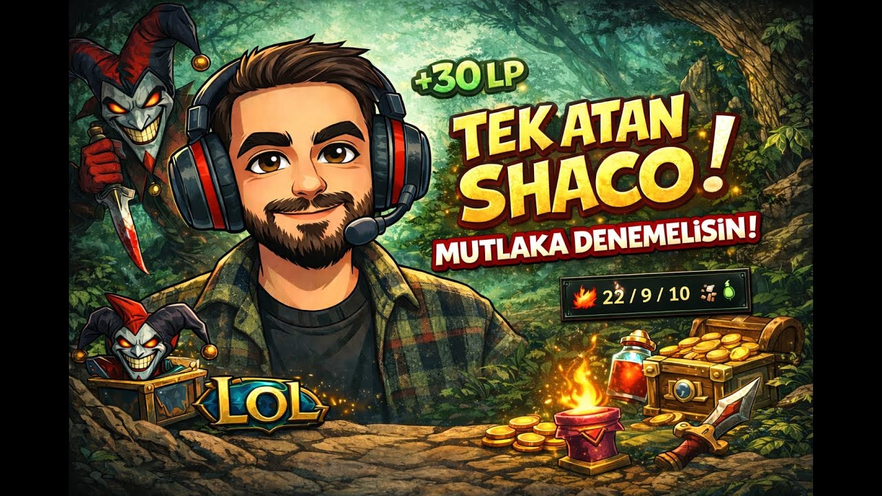 Tek Atan Shaco Jungle ! Rakipler Oyundan Düştü! 🤡 (Mutlaka Dene)