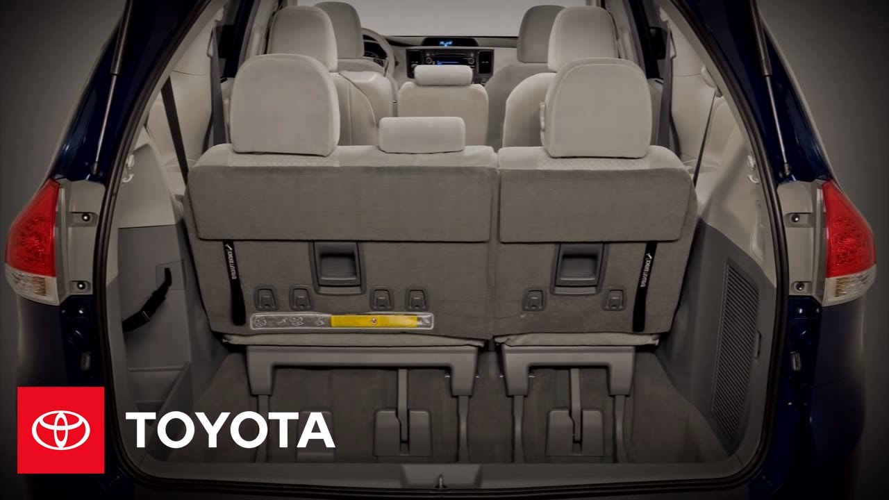 2011 - 2012 Sienna How-To: 60/40 Split & Stow 3rd Row Seat | Toyota