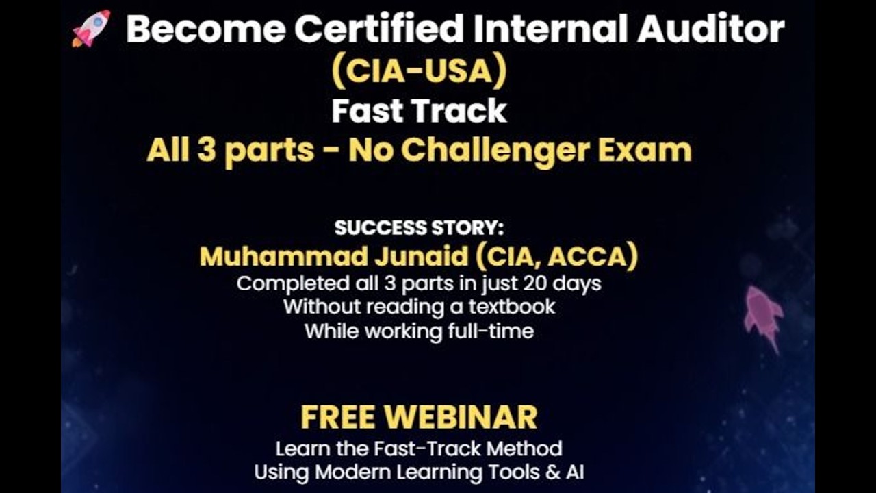 Fast Track CIA through Generative AI - Excellion Audit Academy - Webinar