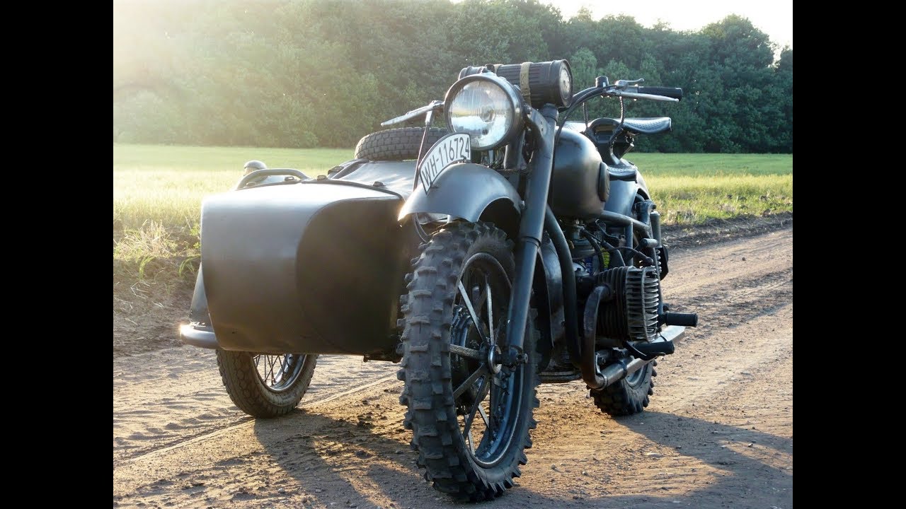 Стилизация Мотоцикла К - 750 WW2 German Army BMW R71 Motorcycle