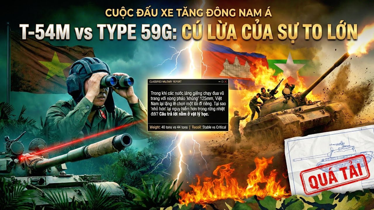 T-54M Việt Nam vs Type 59G: Cú Lừa Của Nòng Pháo 125mm?