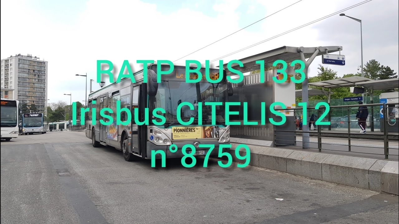 RATP: Bus 133 Irisbus IVECO Citelis 12 n°8759 《Voyage》