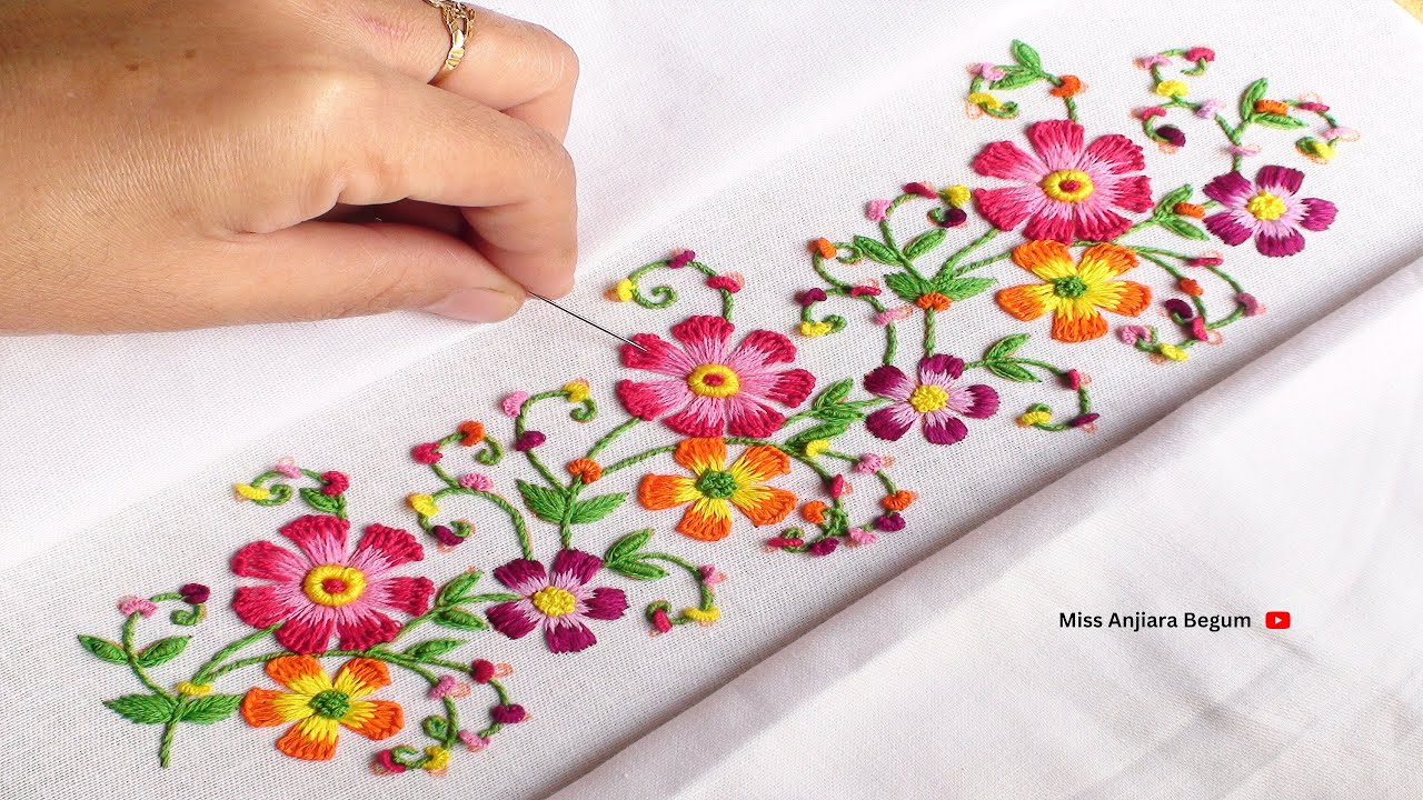 DIY Dress Embroidery, Learn How to Stitch a Gorgeous Border for Your Outfit!