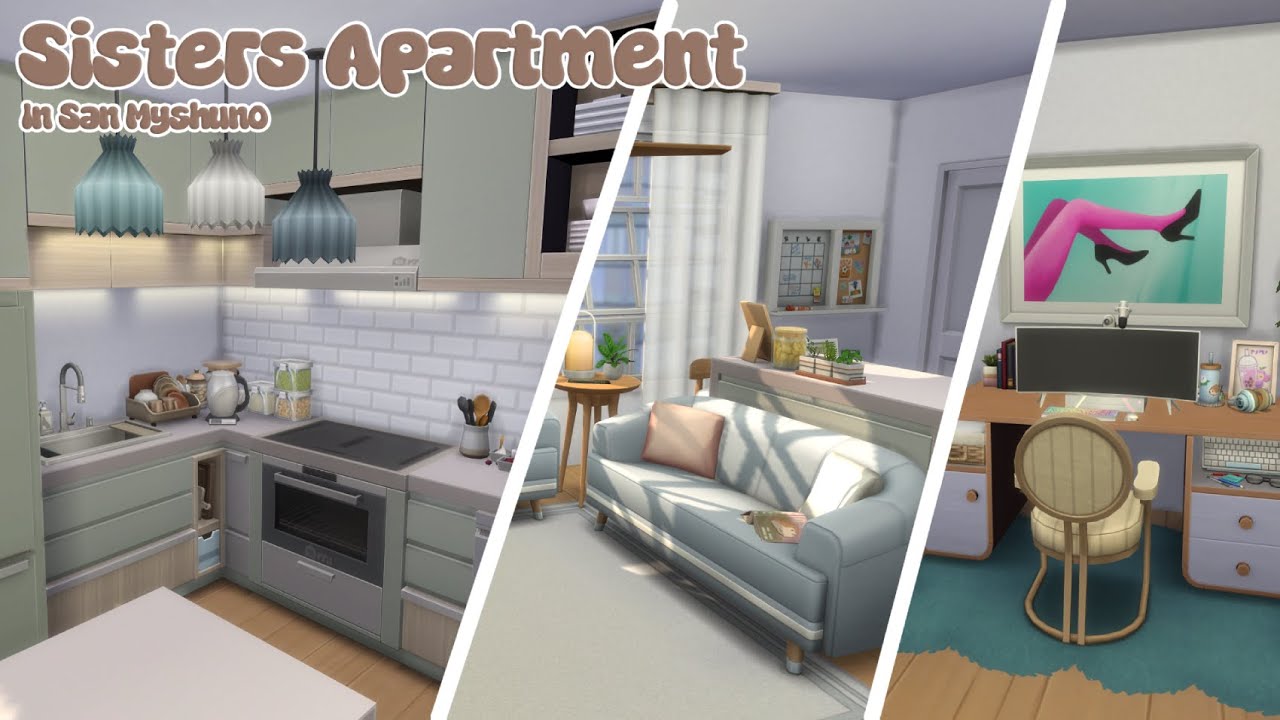 Sisters Apartment 💕🛋️🧘🏻‍♀️| Sims 4