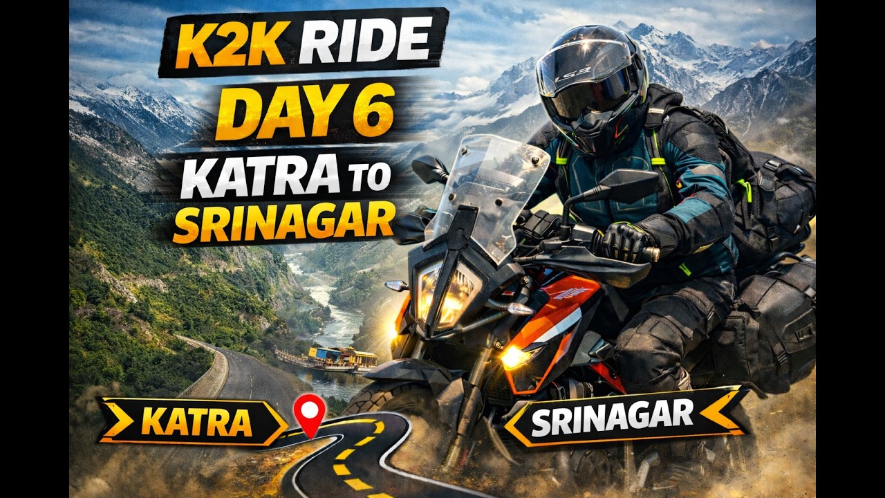 K2K Day 6 | Katra to Srinagar | Heaven on Earth Ride 🏍️