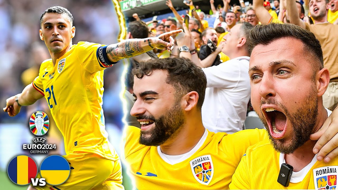 VICTORIE FABULOASĂ A ROMÂNIEI LA PRIMUL MECI DE LA EURO 2024 VS UKRAINA!!