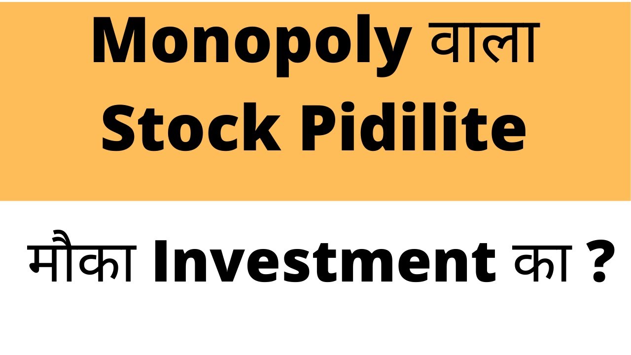Monopoly Stock | Pidilite Industries Share | Long Term Investment | Portfolio Stock |Share to Invest