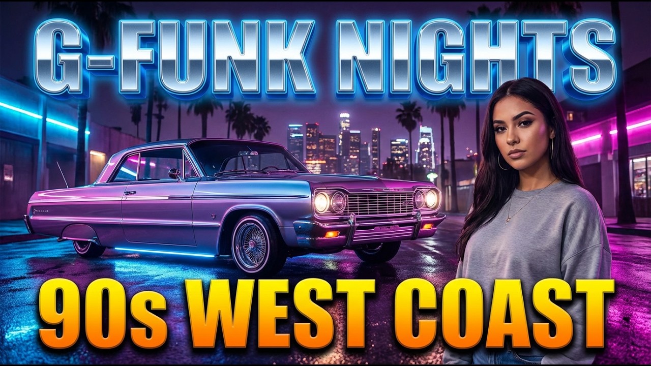 G-FUNK Nights 🌙 | 90s West Coast Rap Mix | Lowrider Cruisin' After Dark | 2H | Original Songs