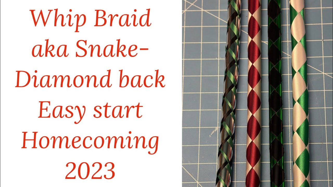 Whip Braid tutorial aka the snake or diamondback #homecoming2023 #communityovercompetition