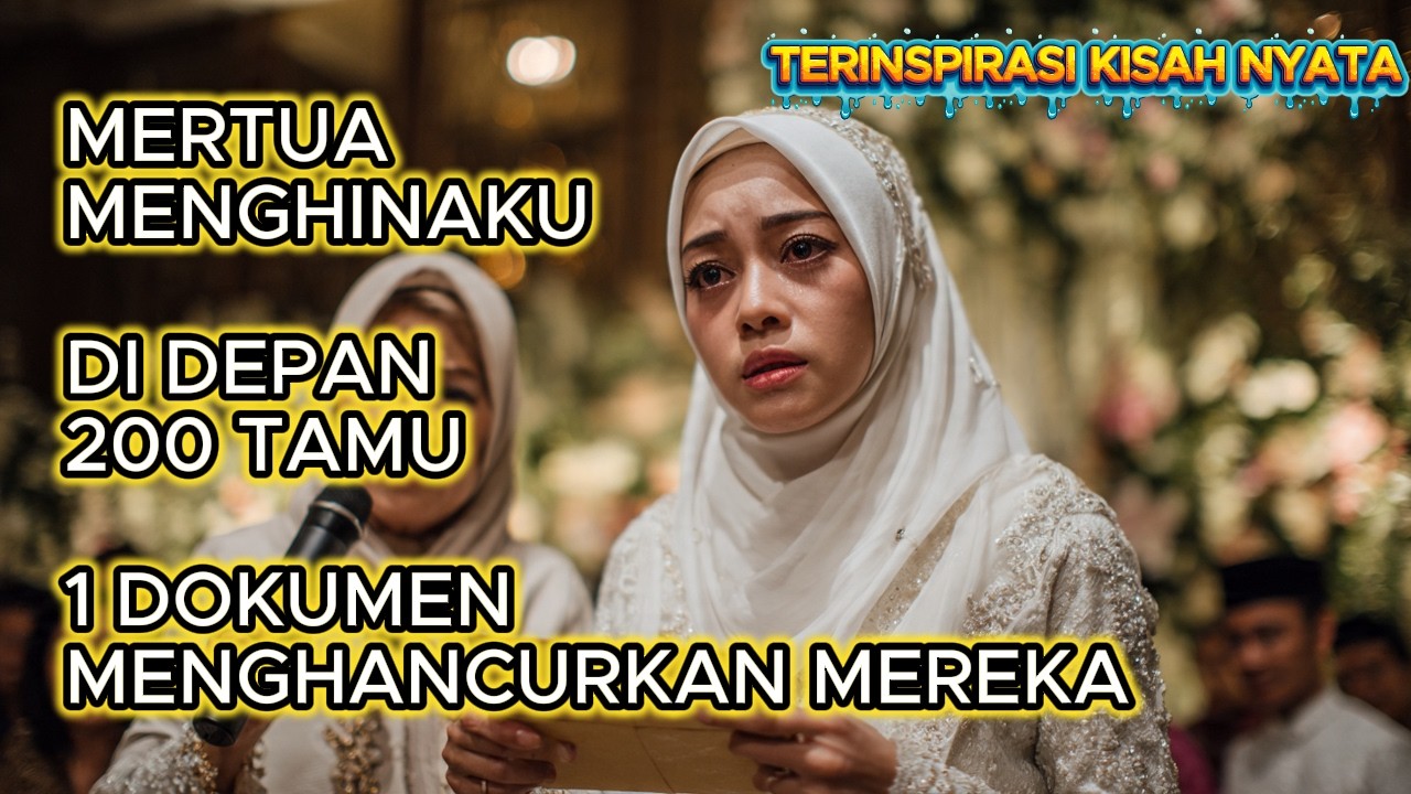 MERTUA MENGHINAKU DI DEPAN 200 TAMU — SATU DOKUMEN MENGHANCURKAN MEREKA