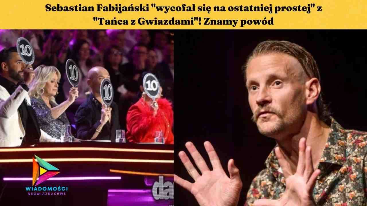 Sebastian Fabijański "wycofał się na ostatniej prostej" z "Tańca z Gwiazdami"! Znamy powód