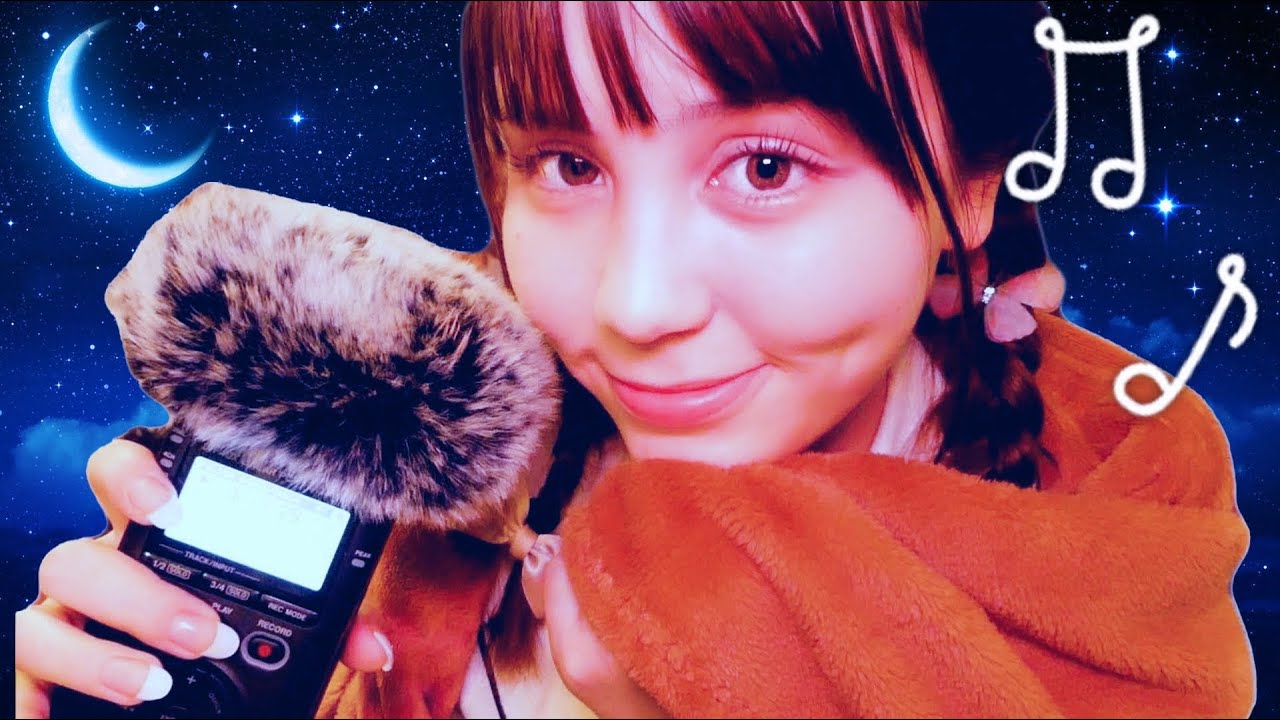 Rainy Night Soft Singing in 8 Languages🌙♬︎ ASMR