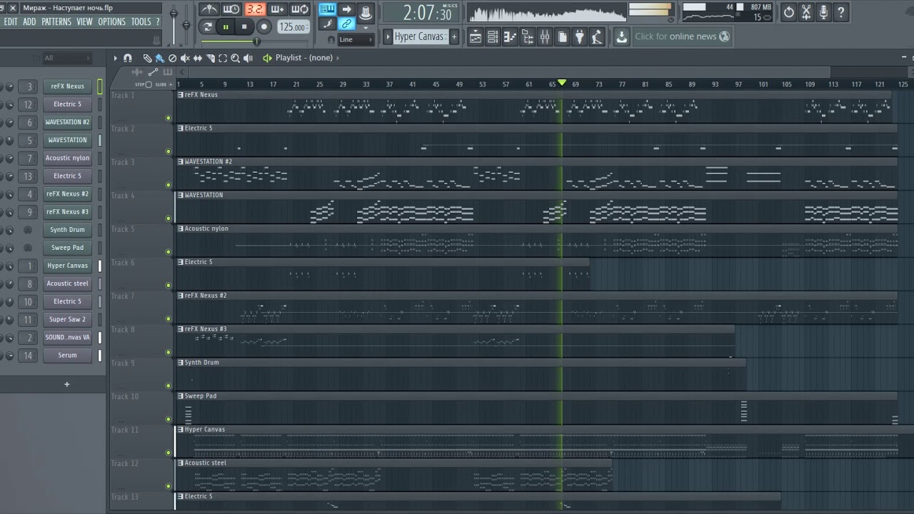 Мираж - Наступает ночь (FL Studio cover)