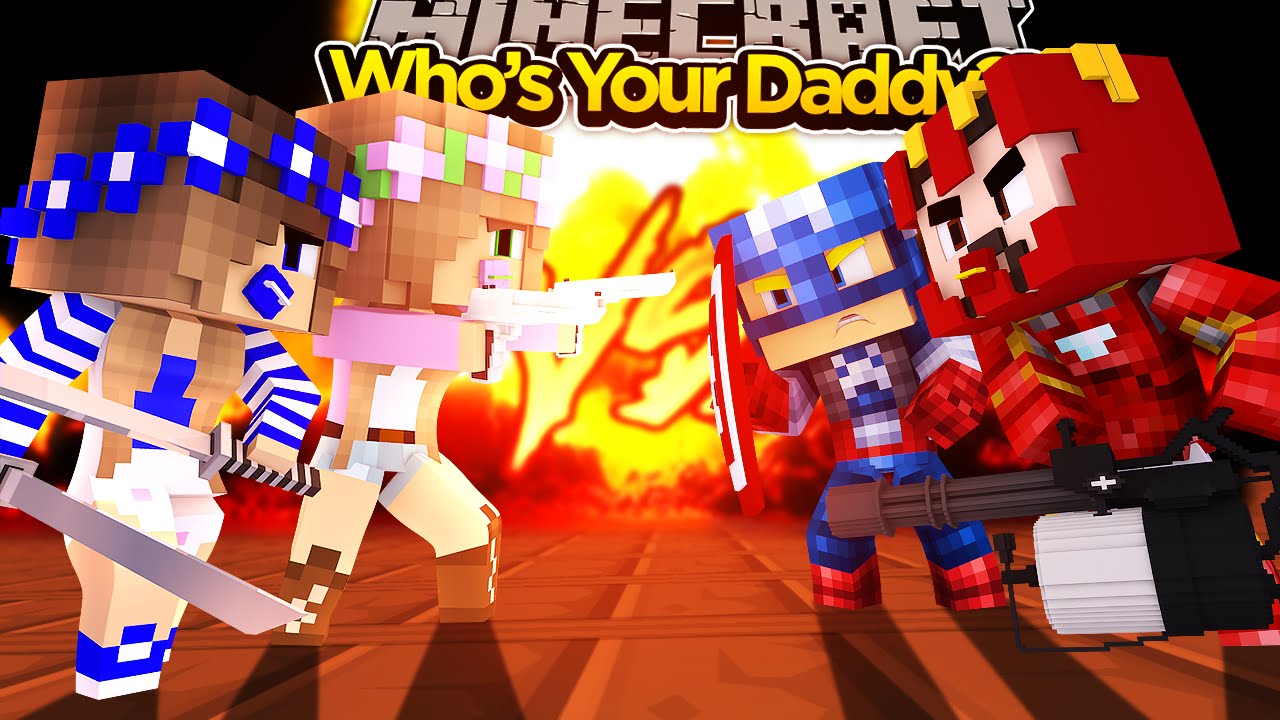 Minecraft Adventure - МАЛЬЧИКИ против ДЕВОЧЕК, КТО ВАШ ПАПОЧКА!!!
