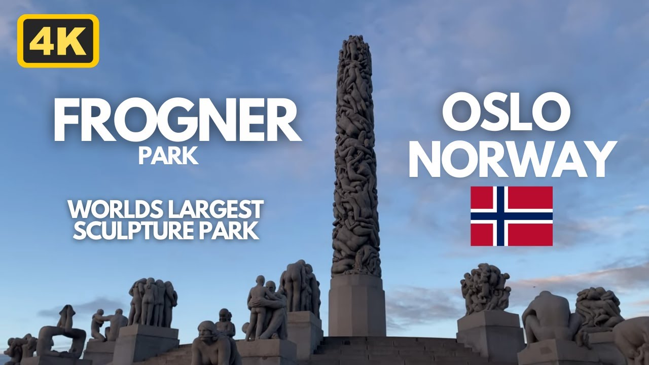 Frogner Park Vigeland | Oslo Norway | Worlds Largest Sculpture Park | Virtual Tour 4K 🇳🇴