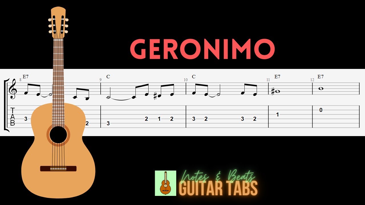 The Shadows- Geronimo GUITAR TAB
