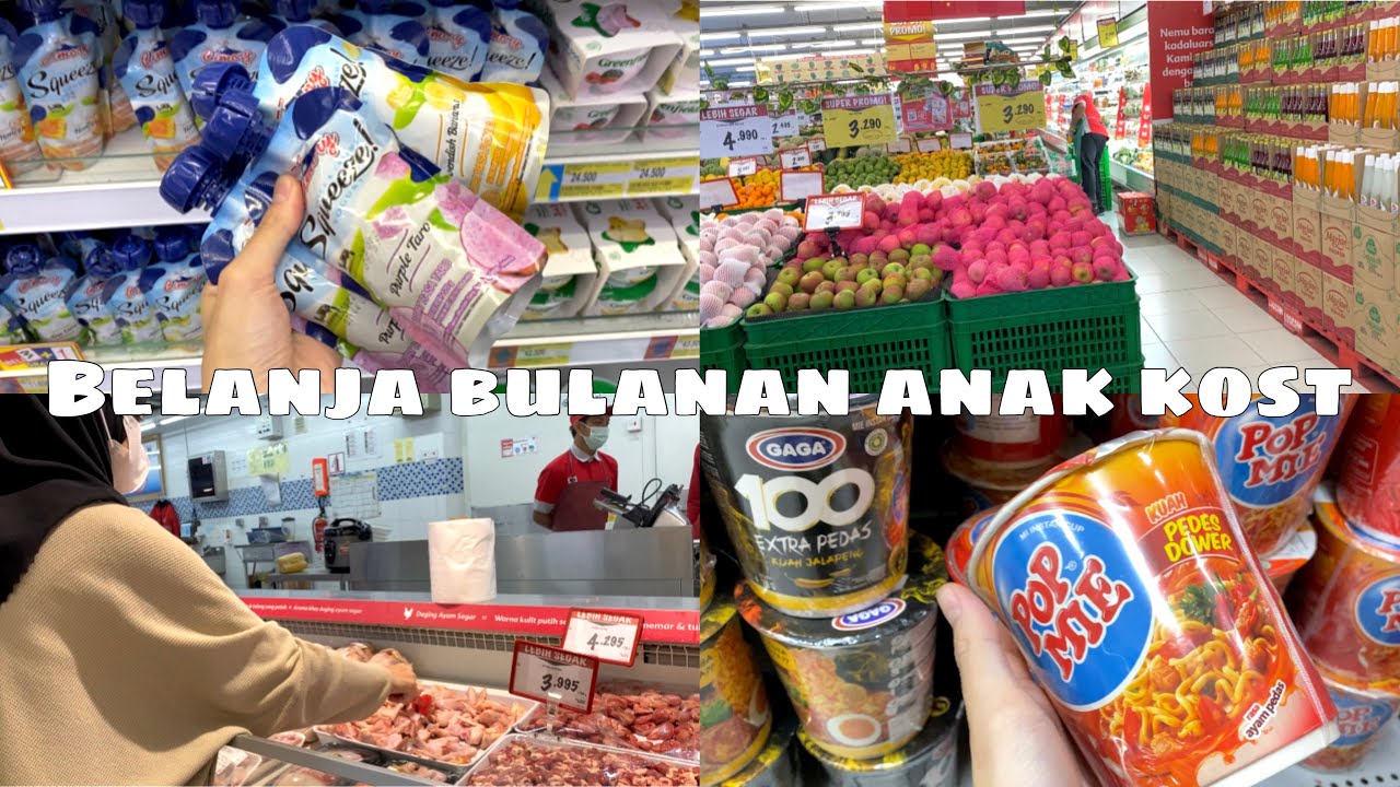BELANJA BULANAN ANAK KOST🌈✨| Hypermart, Superindo, Istana sayur🥬🌶