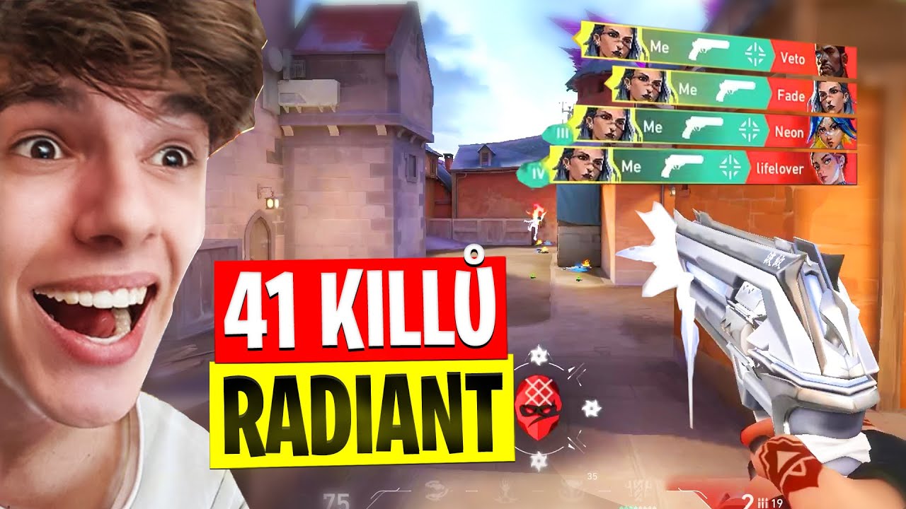 Я совершил 41 убийство против игроков из ТОП-100 европейского рейтинга Radiant.