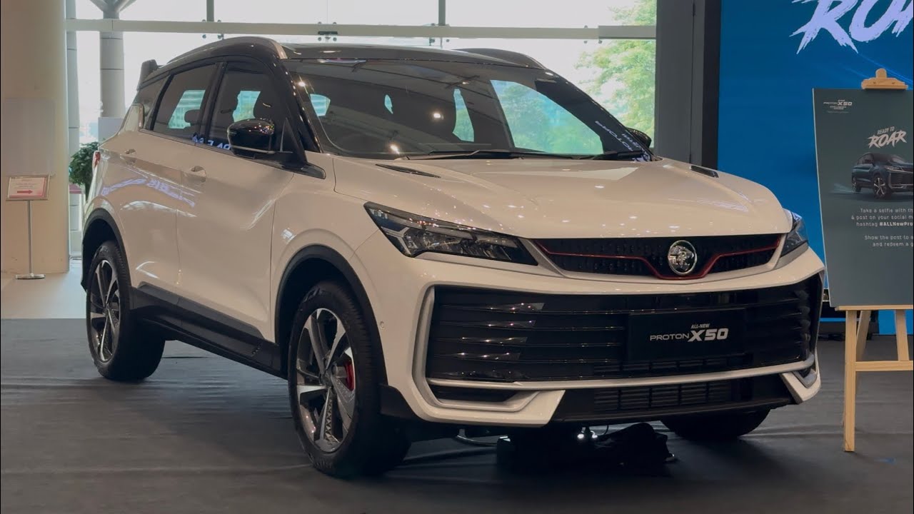 New 2025! Proton X50 Flagship | Snow White Exterior |  Black & Mulberry Maroon Interior
